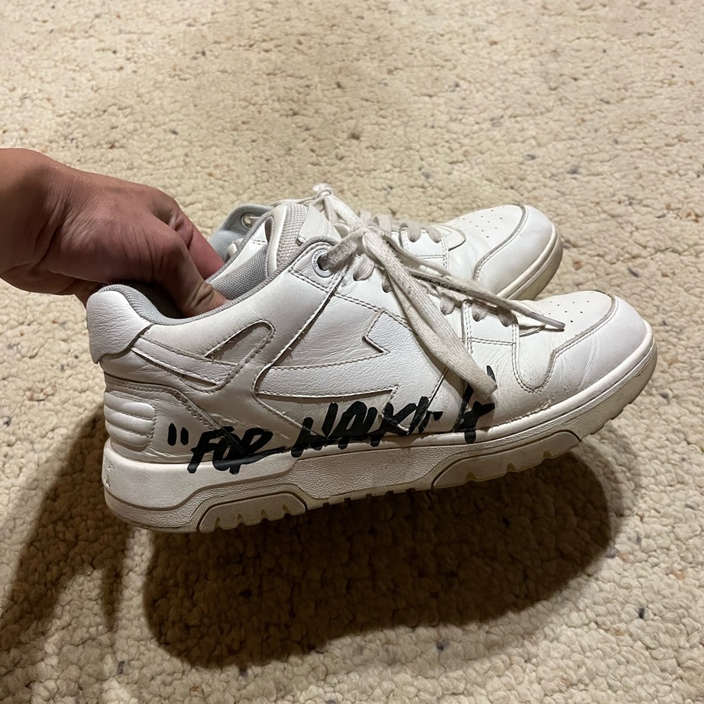 Off white “for walking”